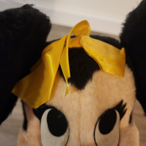 NWT Vintage Disney Minnie Mouse 25" Orange Plush Toy Stuffed Animal Dead Stock - Picture 6 of 8